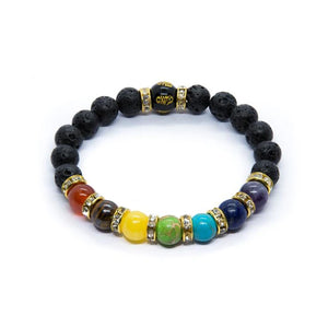 7 Chakra Bracelet with Meaning Card for Men Women Natural Crystal Healing Anxiety Jewelry