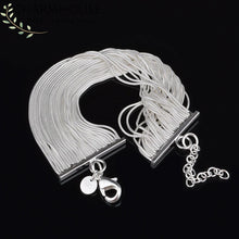 Load image into Gallery viewer, Charmhouse 925 Silver Bracelet For Women Multi Lines Chain Bracelets