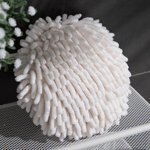 Load image into Gallery viewer, Chenille Hand Towel Ball with Hanging Loop Quick Dry Soft Absorbent Microfiber