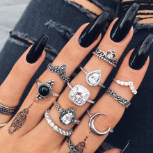 Load image into Gallery viewer, Crystal Finger Knuckle Rings Sets