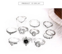 Load image into Gallery viewer, Crystal Finger Knuckle Rings Sets