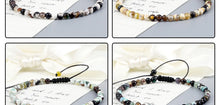 Load image into Gallery viewer, 4mm Natural Agates Chakra Bead Bracelets