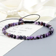 Load image into Gallery viewer, 4mm Natural Agates Chakra Bead Bracelets