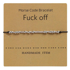 Morse Code F--- It Friendship Bracelets