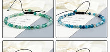 Load image into Gallery viewer, 4mm Natural Agates Chakra Bead Bracelets