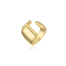 Load image into Gallery viewer, Hollow A-Z Letter Gold Color Metal Adjustable Ring