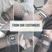 Load image into Gallery viewer, Stainless Steel Curb Link Chain Bracelets