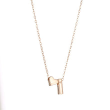 Load image into Gallery viewer, Tiny Heart Dainty Initial Necklaces