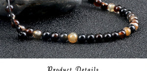 4mm Natural Agates Chakra Bead Bracelets