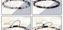 Load image into Gallery viewer, 4mm Natural Agates Chakra Bead Bracelets