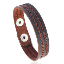 Load image into Gallery viewer, Wide Genuine Leather Cuff Bracelets