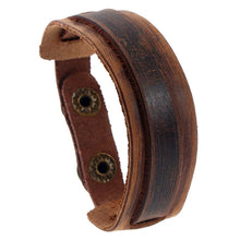 Load image into Gallery viewer, Wide Genuine Leather Cuff Bracelets