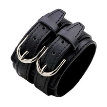 Load image into Gallery viewer, Wide Genuine Leather Cuff Bracelets