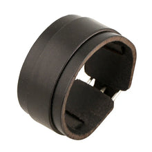 Load image into Gallery viewer, Wide Genuine Leather Cuff Bracelets