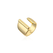 Load image into Gallery viewer, Hollow A-Z Letter Gold Color Metal Adjustable Ring