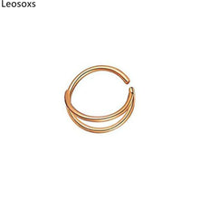 Load image into Gallery viewer, Moon Nose Hoop Septum Ring Clip Lip Helix Ear Cartilage