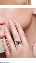 Load image into Gallery viewer, SANTUZZA Genuine 925 Sterling Silver Ring For Women Unique Rings Delicate Black Spider Ring Trendy Party Fashion Jewelry