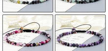 Load image into Gallery viewer, 4mm Natural Agates Chakra Bead Bracelets