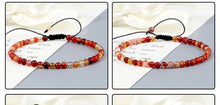 Load image into Gallery viewer, 4mm Natural Agates Chakra Bead Bracelets