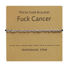 Load image into Gallery viewer, Morse Code F--- It Friendship Bracelets