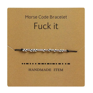 Morse Code F--- It Friendship Bracelets