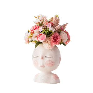 Girls Face Succulent Flower Pot