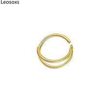 Load image into Gallery viewer, Moon Nose Hoop Septum Ring Clip Lip Helix Ear Cartilage