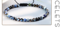 Load image into Gallery viewer, 4mm Natural Agates Chakra Bead Bracelets