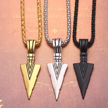 Load image into Gallery viewer, Pendant Mens Necklaces Cross Arrowhead Anchor