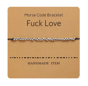 Morse Code F--- It Friendship Bracelets