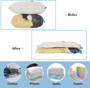 5Pcs Vacuum Storage Bags for Comforters Clothes Pillow Bedding Blanket Storage