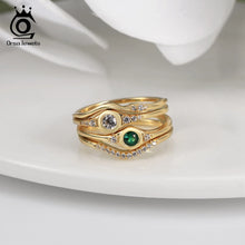 Load image into Gallery viewer, ORSA JEWELS Unique 925 Sterling Silver Stacking Finger Rings