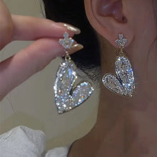 Load image into Gallery viewer, New Fashion Trend Unique Design Elegant Exquisite Light Luxury Mesh Zircon Earrings Female Jewelry Party Premium Gift Wholesale