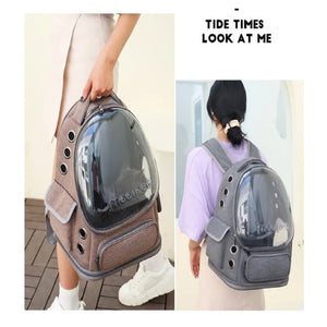 Breathable Clear Capsule Backpack Carrier for Hiking and Airline Approved Pet Travel Carrier