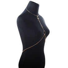 Load image into Gallery viewer, Metal Sexy Body Chain Choker Bra Bikini Belly Chest Chain Summer Beach Harness Necklace Breast Chains for Women Fashion Jewelry