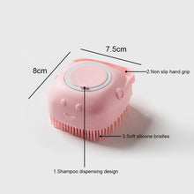 Load image into Gallery viewer, Dog Cat Bath Massage Brush Soft Silicone Pet Accessory