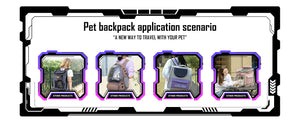 Breathable Clear Capsule Backpack Carrier for Hiking and Airline Approved Pet Travel Carrier