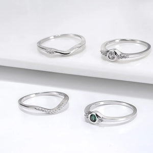 ORSA JEWELS Unique 925 Sterling Silver Stacking Finger Rings