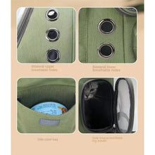 Load image into Gallery viewer, Breathable Clear Capsule Backpack Carrier for Hiking and Airline Approved Pet Travel Carrier