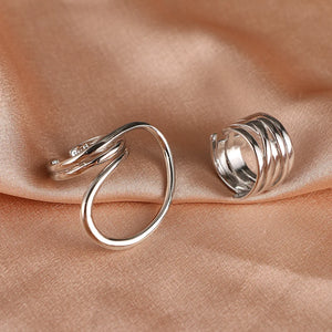 Unique Design Elegant Delicate Exaggerated Lines Ring Jewelry