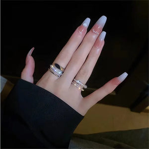 Unique Design Elegant Delicate Exaggerated Lines Ring Jewelry