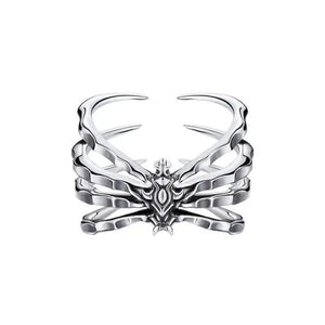 Buyee 925 Sterling Silver Unique Ring Finger Personality Animal Open Ring