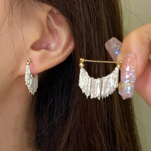 New Fashion Trend Unique Design Elegant Exquisite Light Luxury Long Tassel Earrings Female Jewelry Party Premium Gift Wholesale