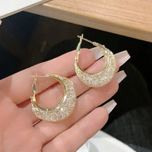 Load image into Gallery viewer, New Fashion Trend Unique Design Elegant Exquisite Light Luxury Mesh Zircon Earrings Female Jewelry Party Premium Gift Wholesale