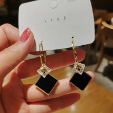 Load image into Gallery viewer, New Fashion Trend Unique Design Elegant and Exquisite Rectangular Zircon Earrings For Women Jewelry Wedding Party Premium Gifts