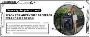 Breathable Clear Capsule Backpack Carrier for Hiking and Airline Approved Pet Travel Carrier