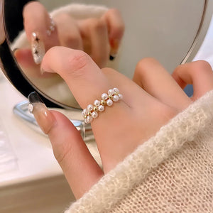 Unique Design Elegant Delicate Exaggerated Lines Ring Jewelry