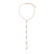 Load image into Gallery viewer, Simple Long Imitation Pearls Back Necklace