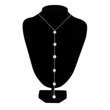 Load image into Gallery viewer, Simple Long Imitation Pearls Back Necklace