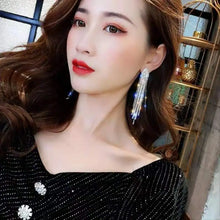 Load image into Gallery viewer, New Fashion Trend Unique Design Elegant Exquisite Light Luxury Mesh Zircon Earrings Female Jewelry Party Premium Gift Wholesale